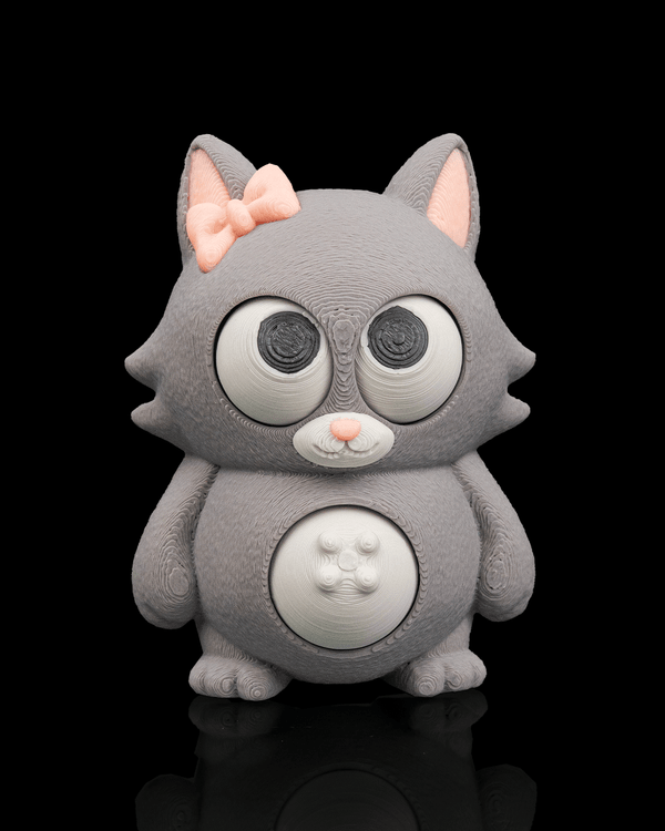 Belly-Rub Kitty Keychain