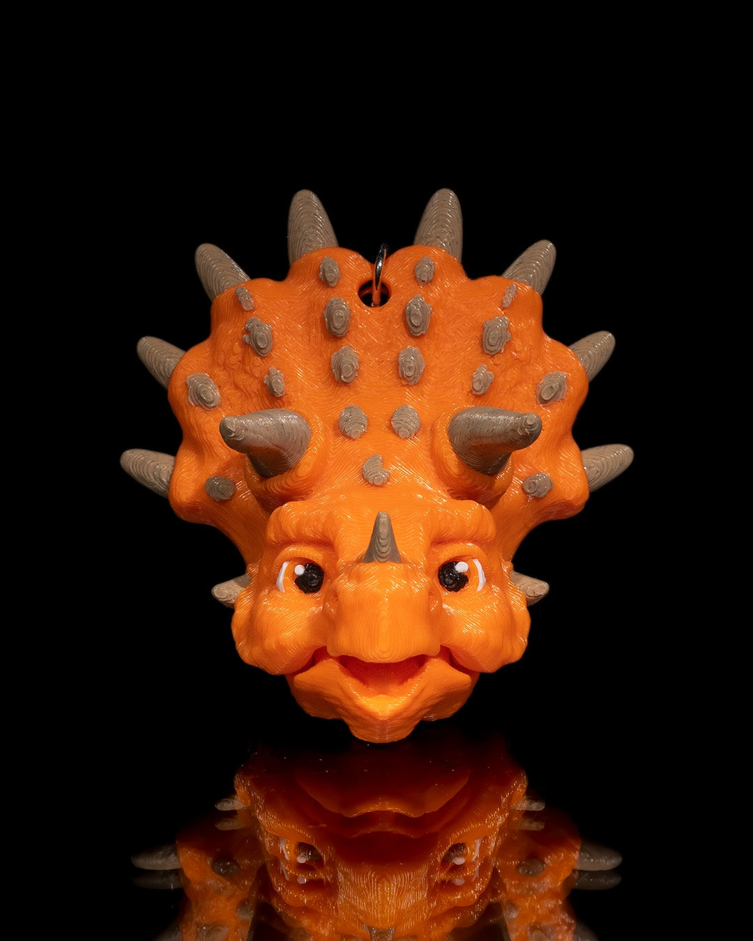 Triceratops Fidget Toy Keychain