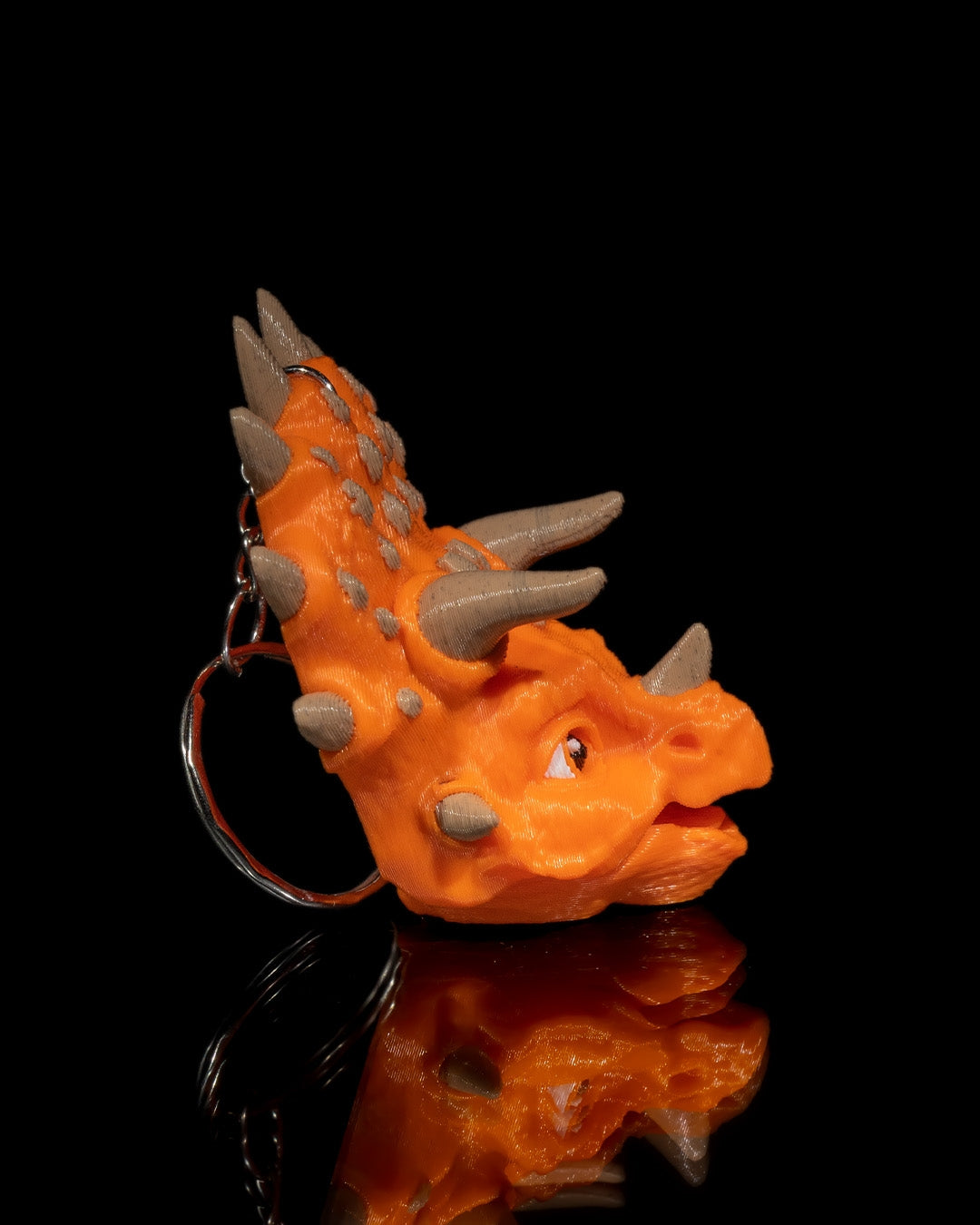Triceratops Fidget Toy Keychain