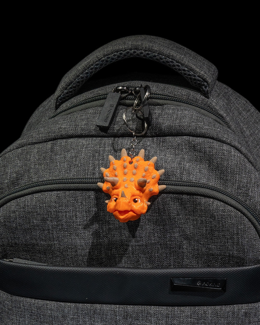 Triceratops Fidget Toy Keychain