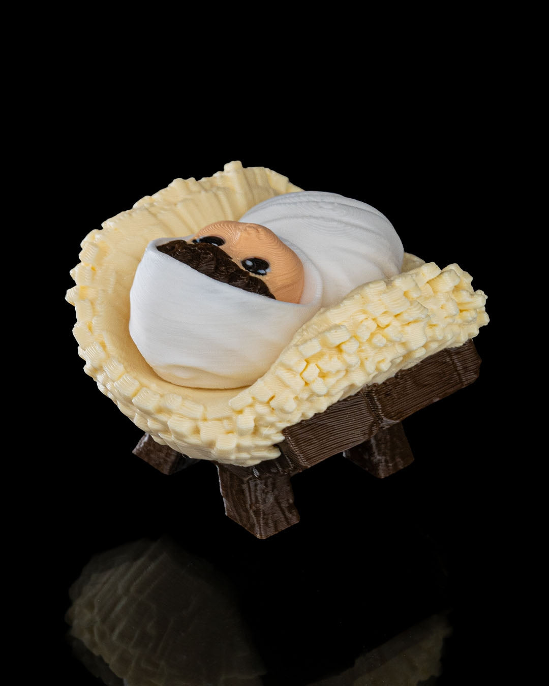 Baby Jesus in Manger Keychain
