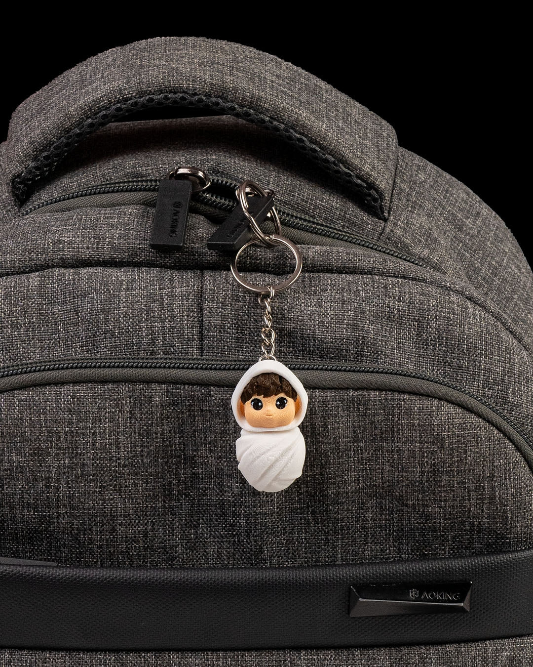 Baby Jesus in Manger Keychain