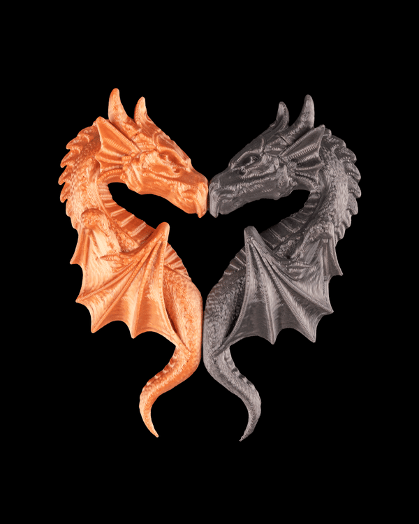 Dragon Heart Couple Pendants