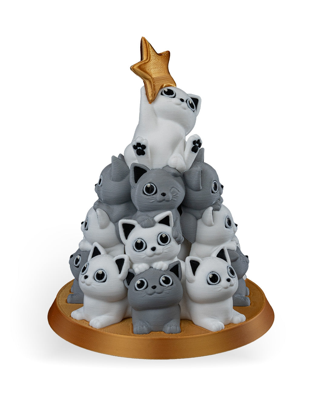 Cat in Christmas Tree Tealight Lamp