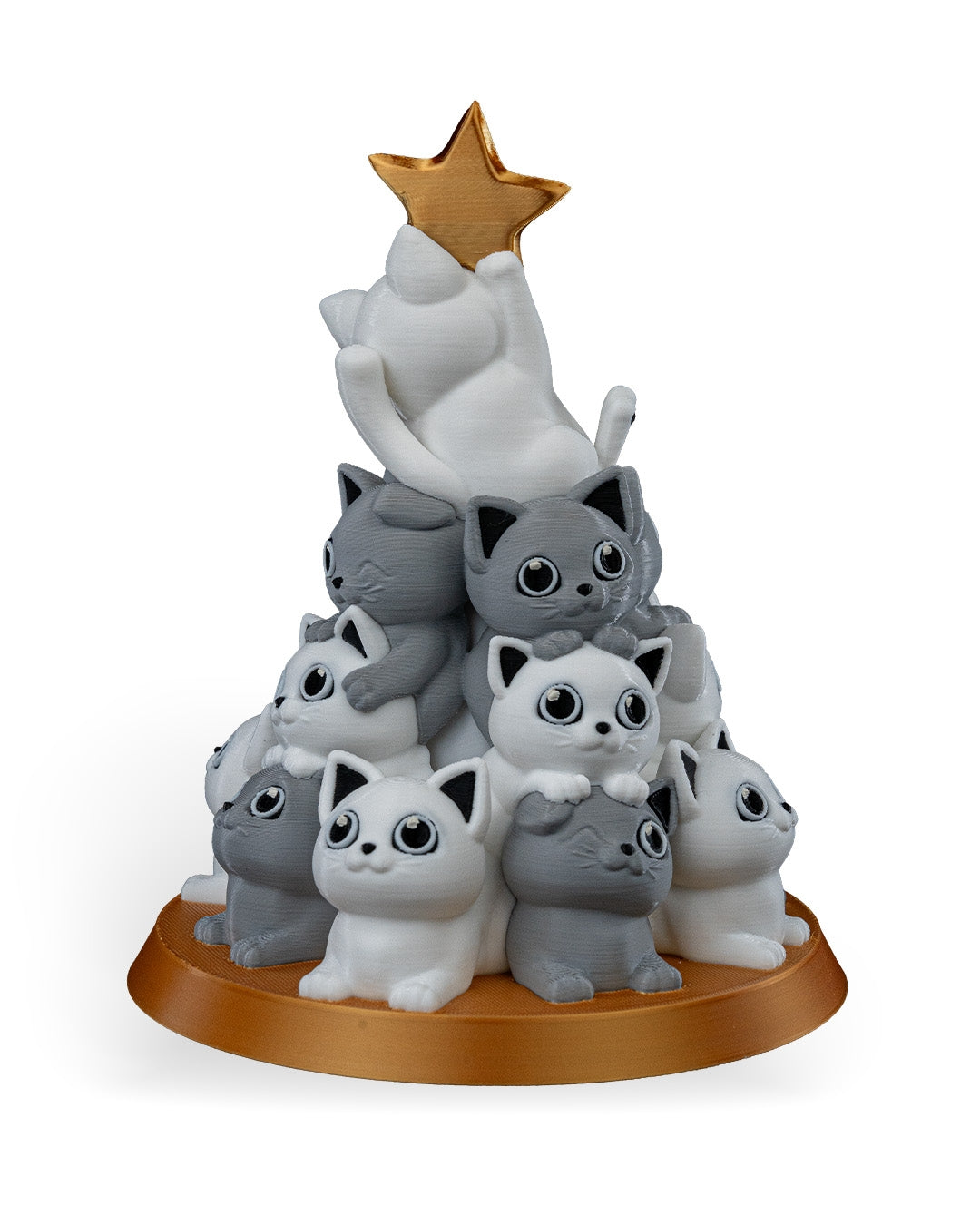Cat in Christmas Tree Tealight Lamp