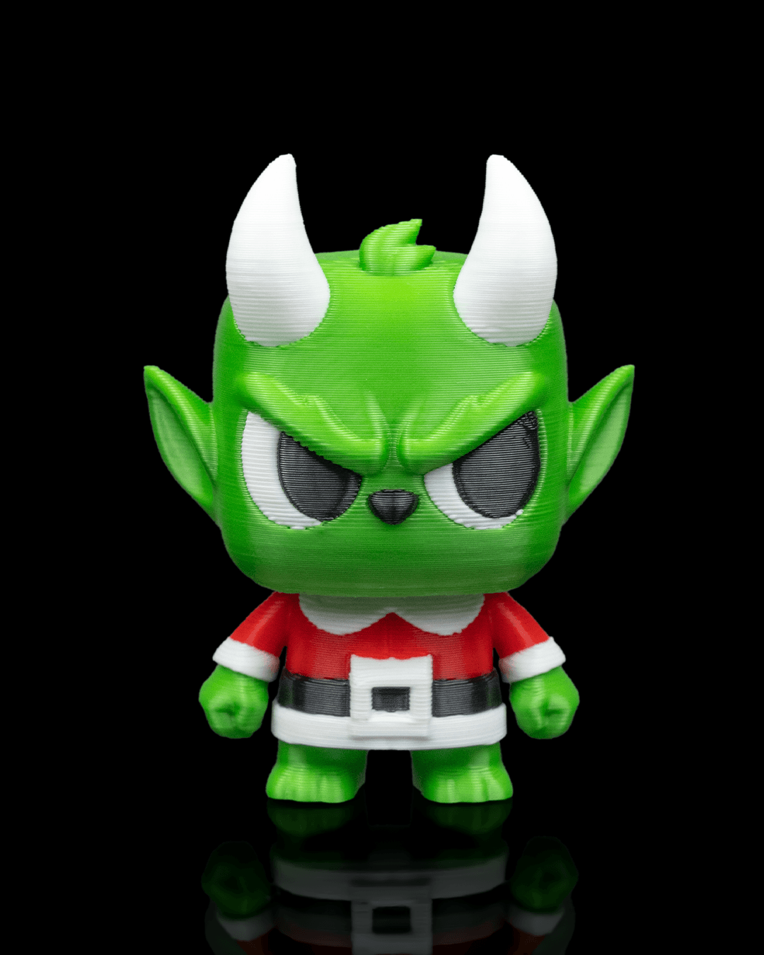 Grumpy Christmas Gremlin Keychain