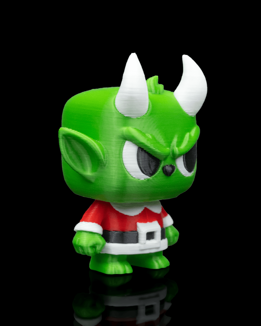 Grumpy Christmas Gremlin Keychain