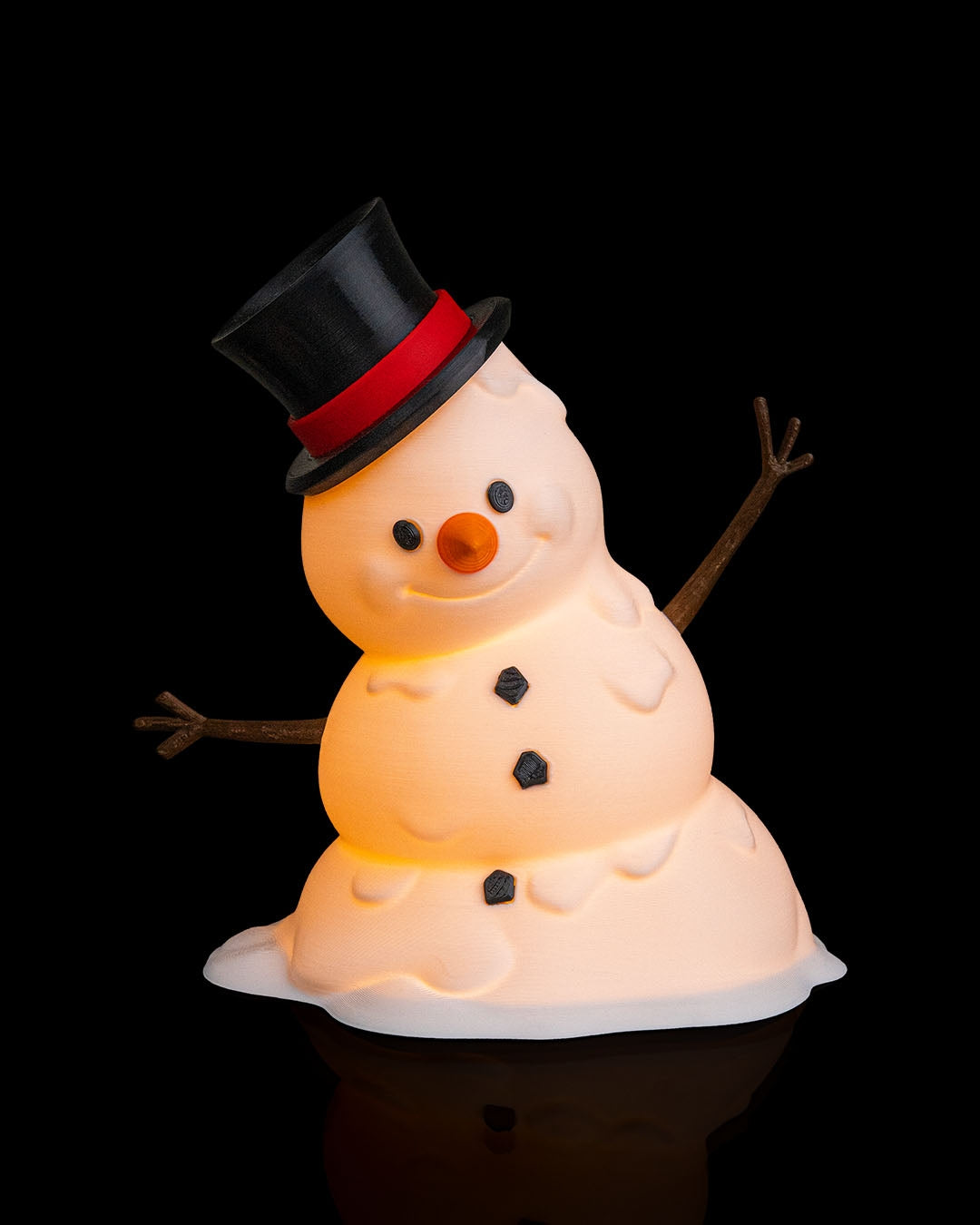Happy Snowman Tealight Lamp