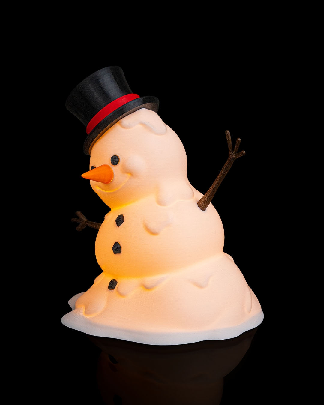 Happy Snowman Tealight Lamp
