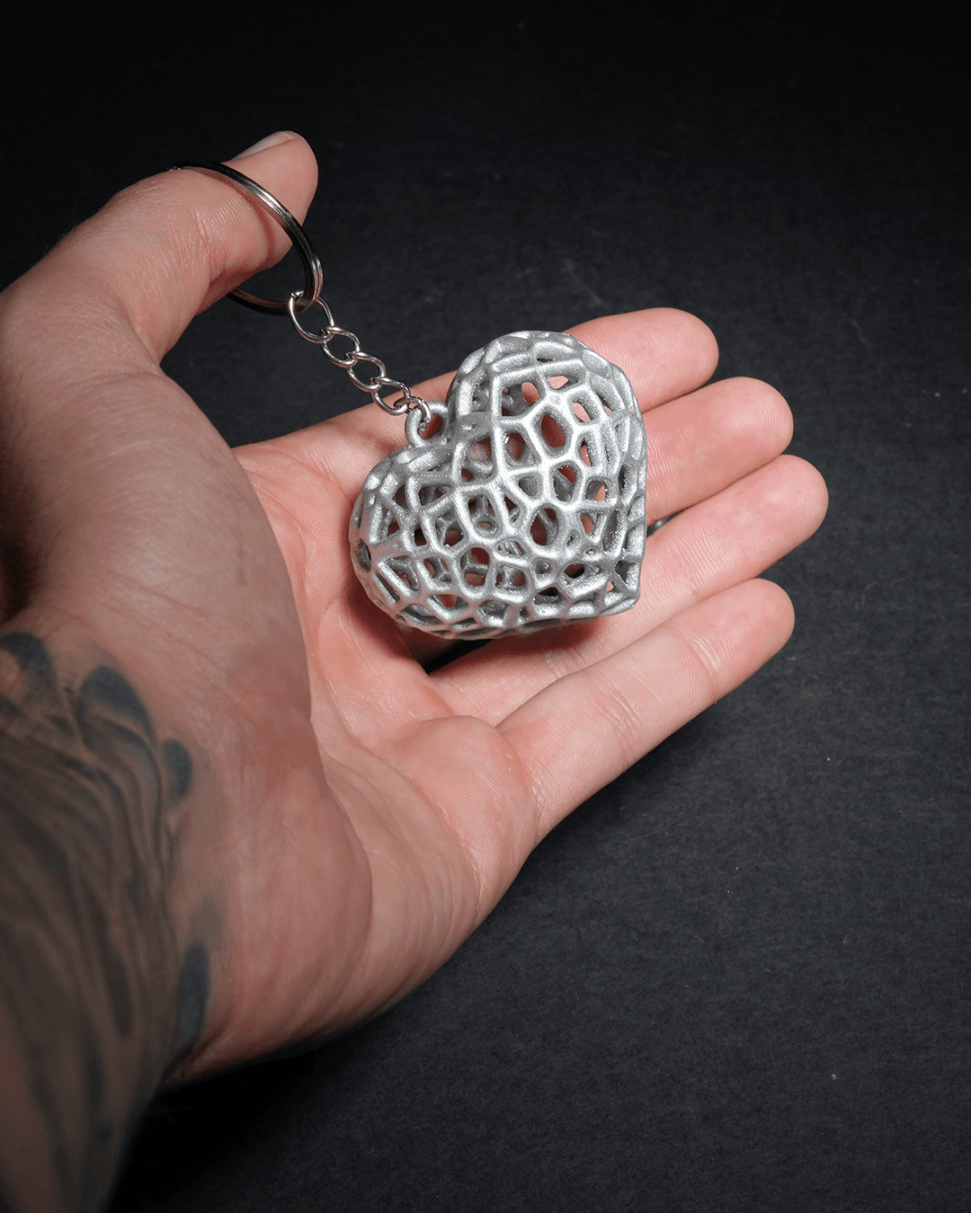 Layered Heart Pendant Charm