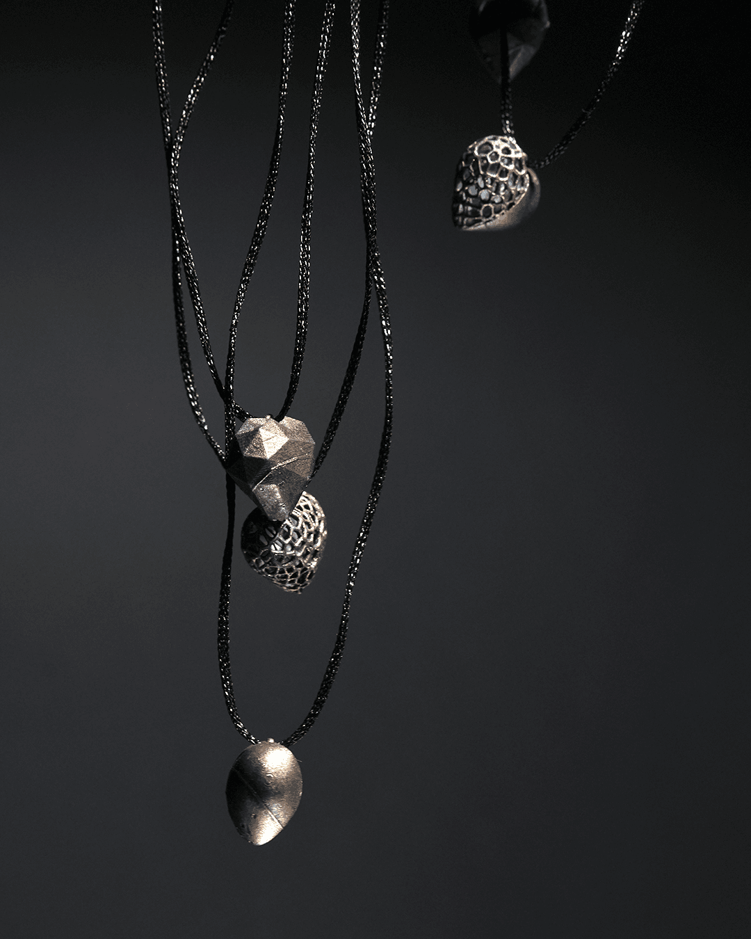 Layered Heart Pendant Charm