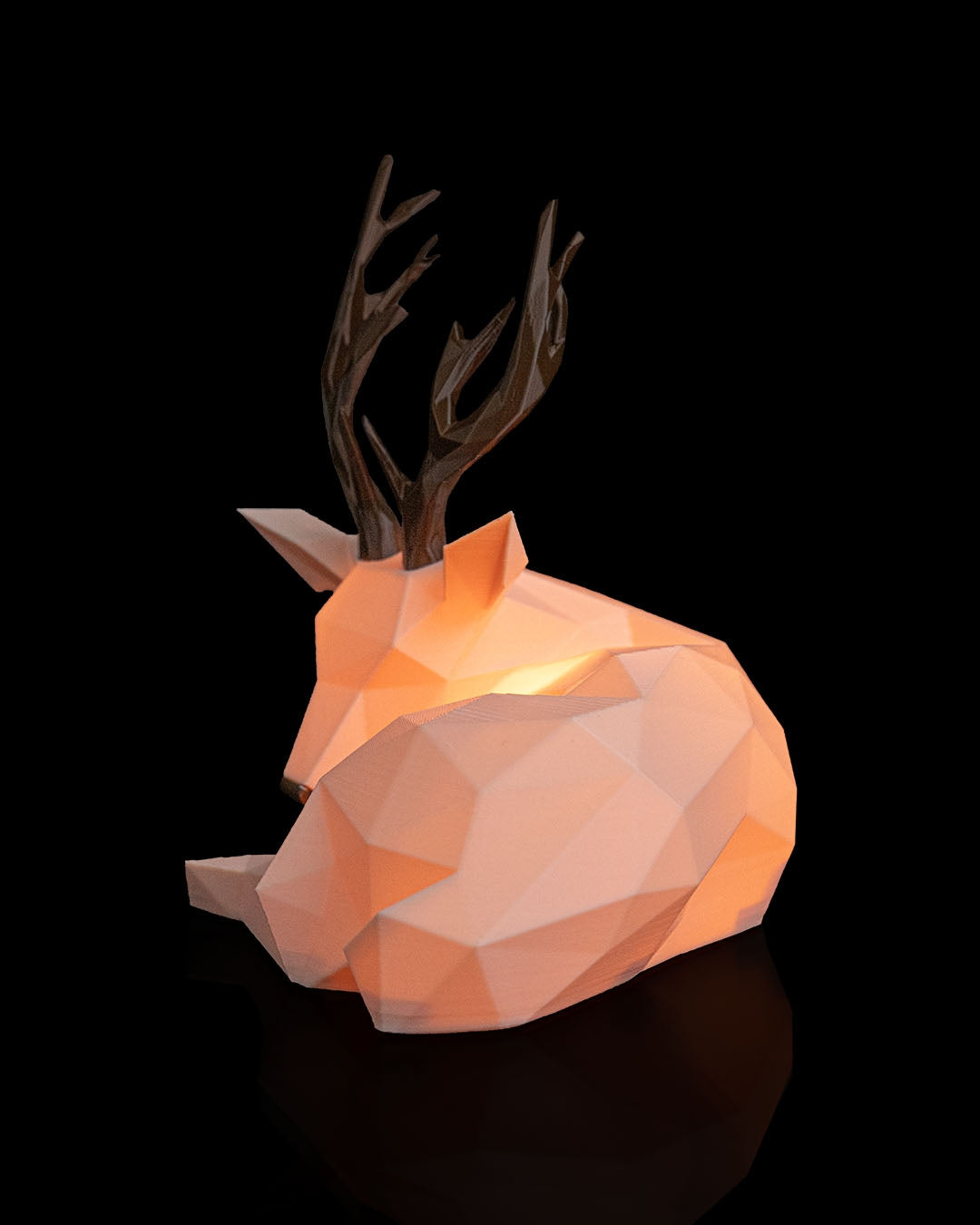 Geometric Reindeer Tealight Lamp