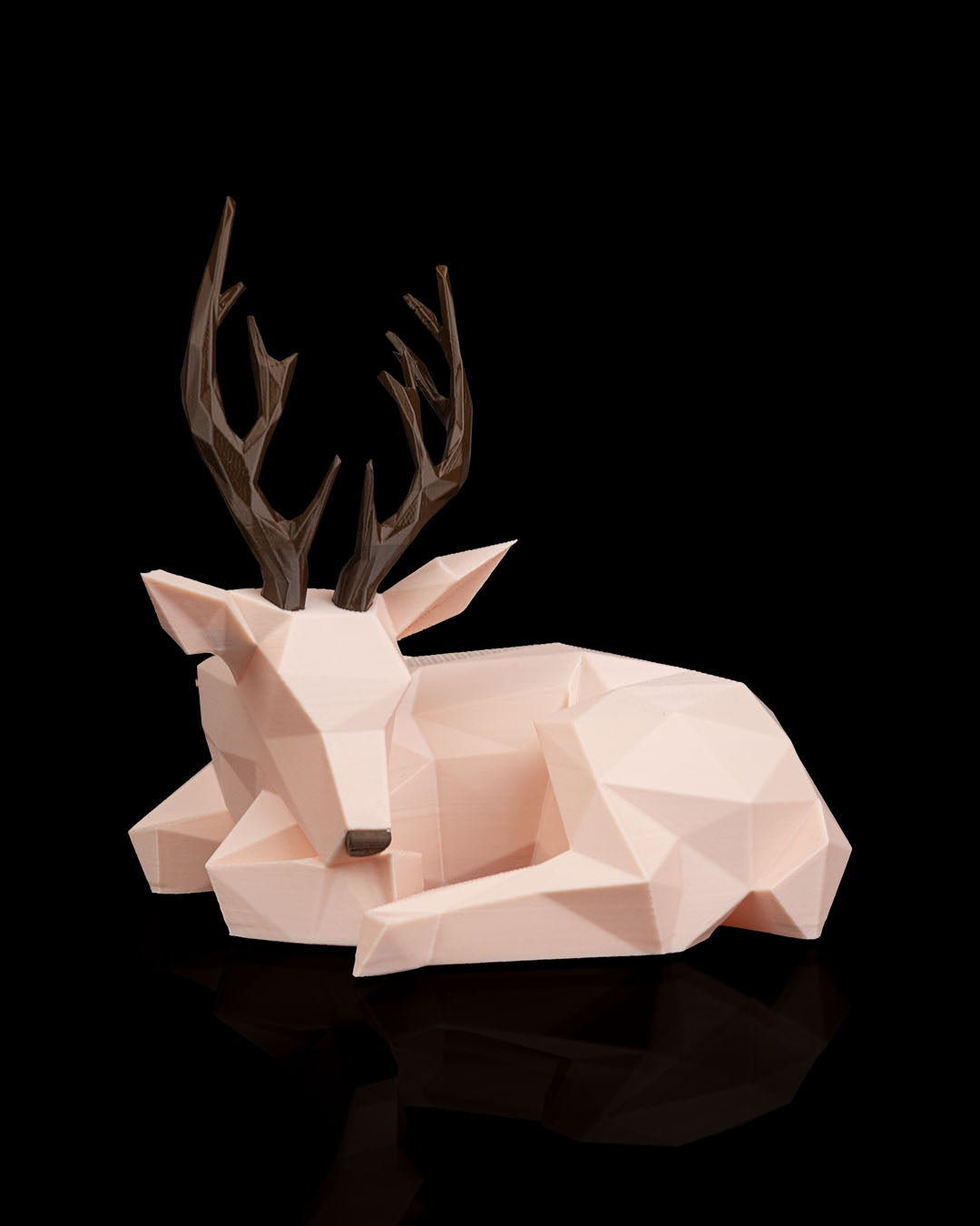 Geometric Reindeer Tealight Lamp