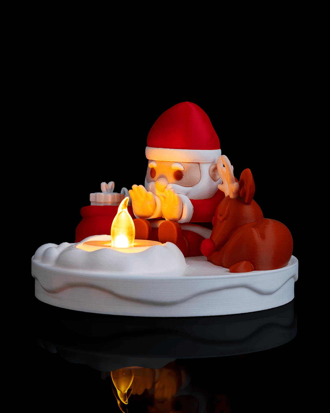 Santa's Campfire Tealight Lamp