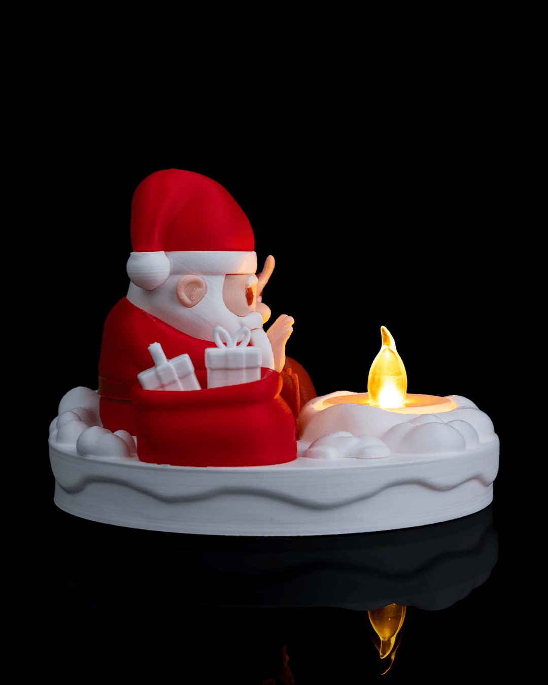 Santa's Campfire Tealight Lamp