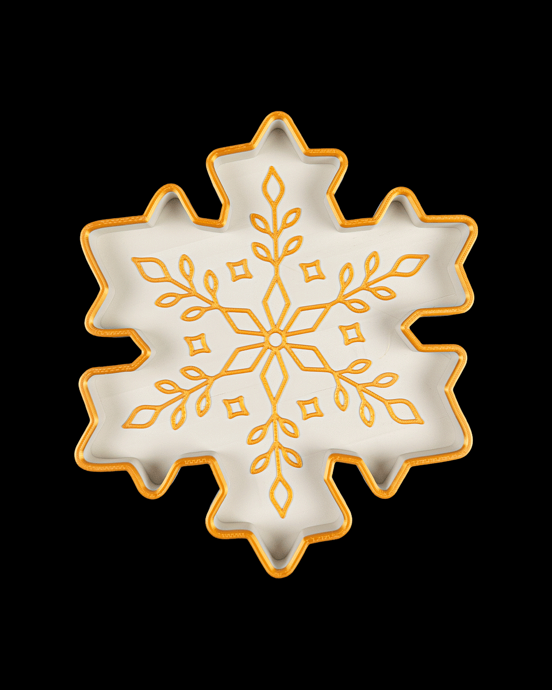 Snowflake Cut-Out Trinket Tray