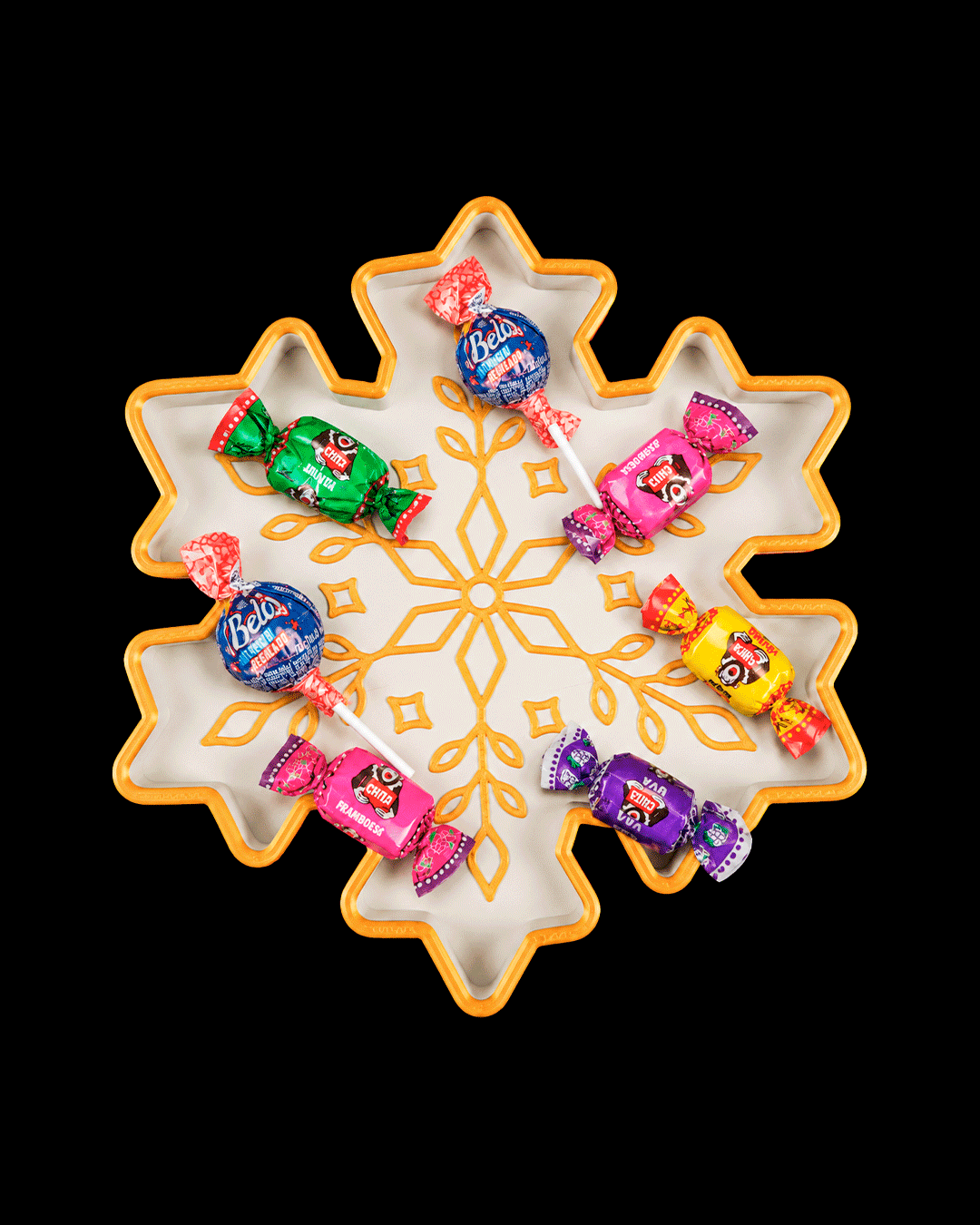 Snowflake Cut-Out Trinket Tray