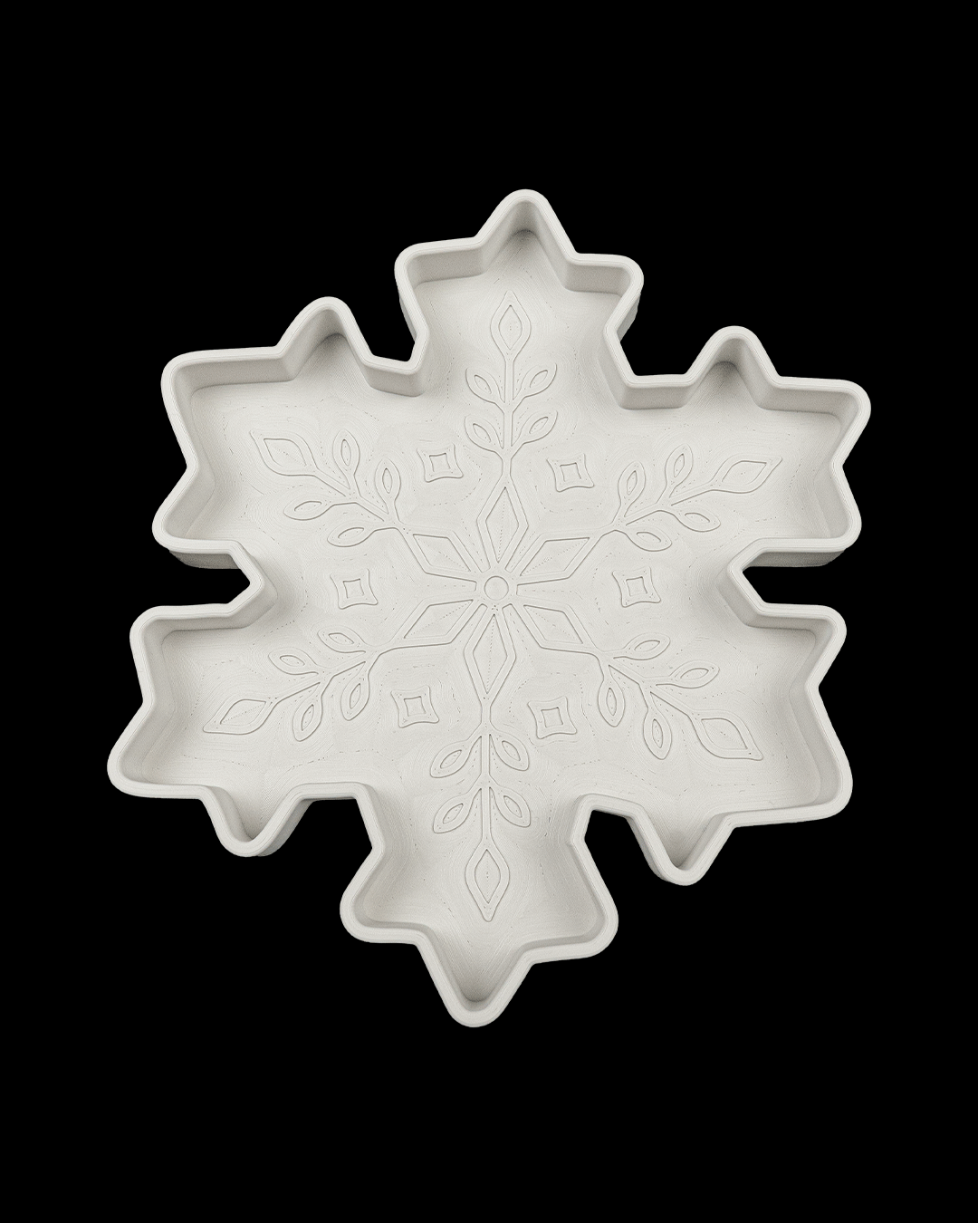 Snowflake Cut-Out Trinket Tray