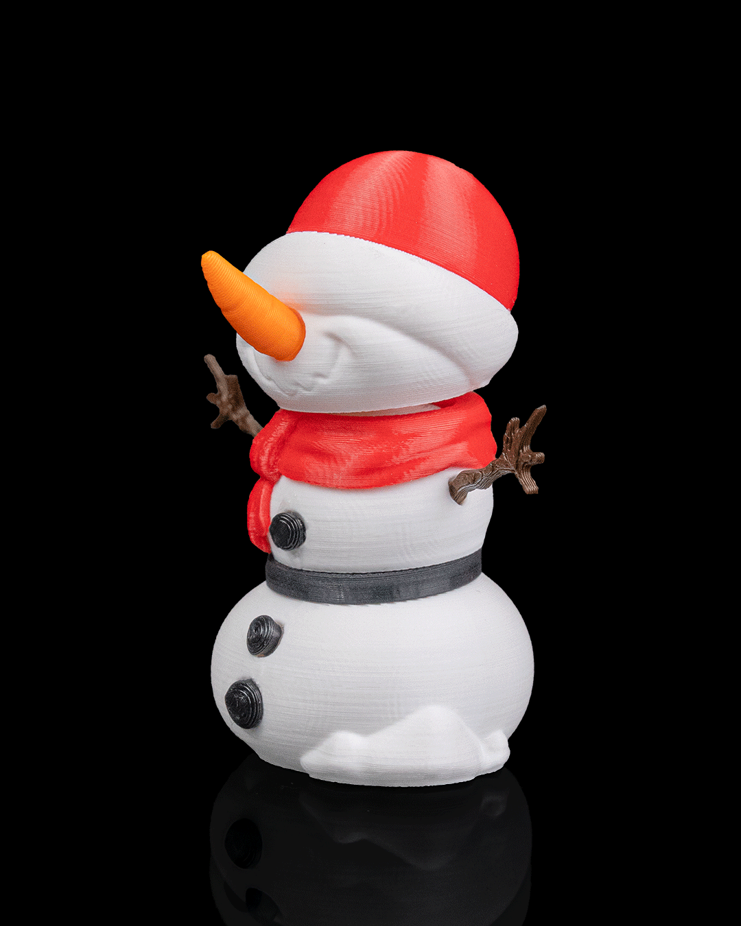 Smiling Snowman Keychain