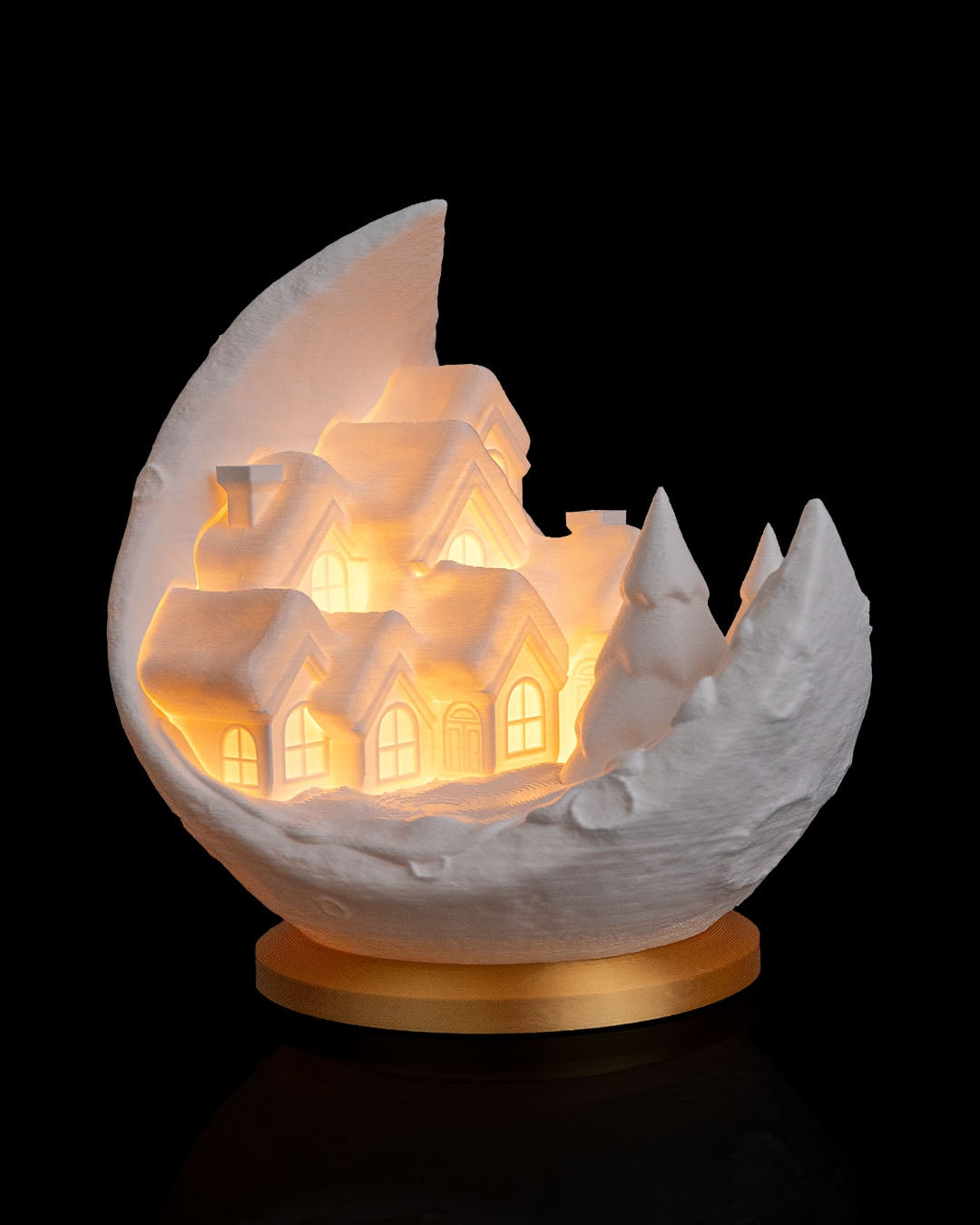 Moon Village Christmas Tealight Lamp